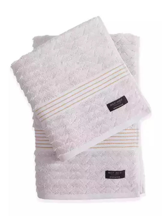 Nef-Nef Homeware Πετσέτα Προσώπου Elgyn 50x100εκ. Off White Βάρους 600gr/m²