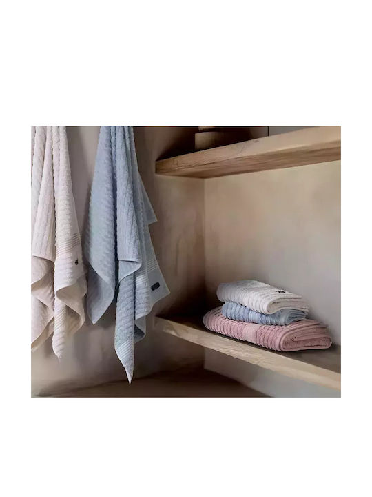 Nef-Nef Homeware Πετσέτα Προσώπου Elgyn 50x100εκ. Off White Βάρους 600gr/m²