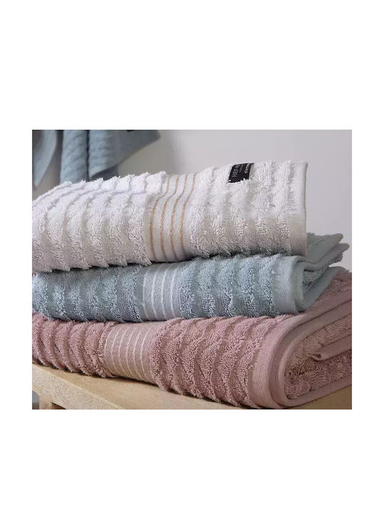 Nef-Nef Homeware Πετσέτα Προσώπου Elgyn 50x100εκ. Off White Βάρους 600gr/m²