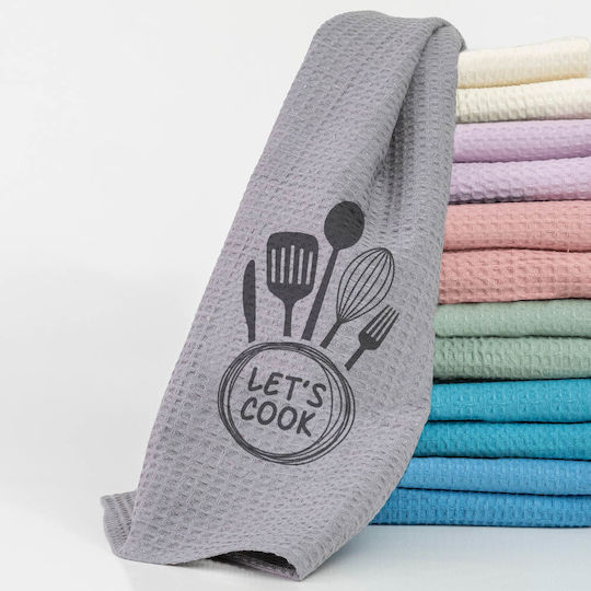 Borea Waffle Geschirrtuch aus 100% Baumwolle in Rosa Farbe 50x70cm Borea Waffle Geschirrtuch aus 100% Baumwolle in Rosa Farbe 50x70cm
