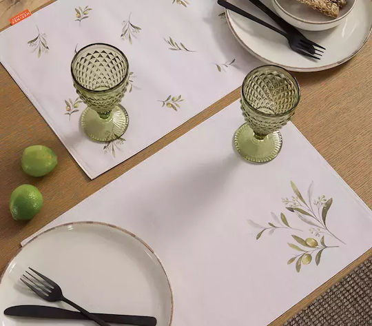 Nef-Nef Homeware Сервизи за маса Текстил Бял 48x33см 1бр
