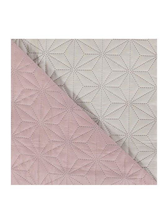 Borea Stellar Coverlet Queen Size from Polyester Light Grey-Grey 220x240cm