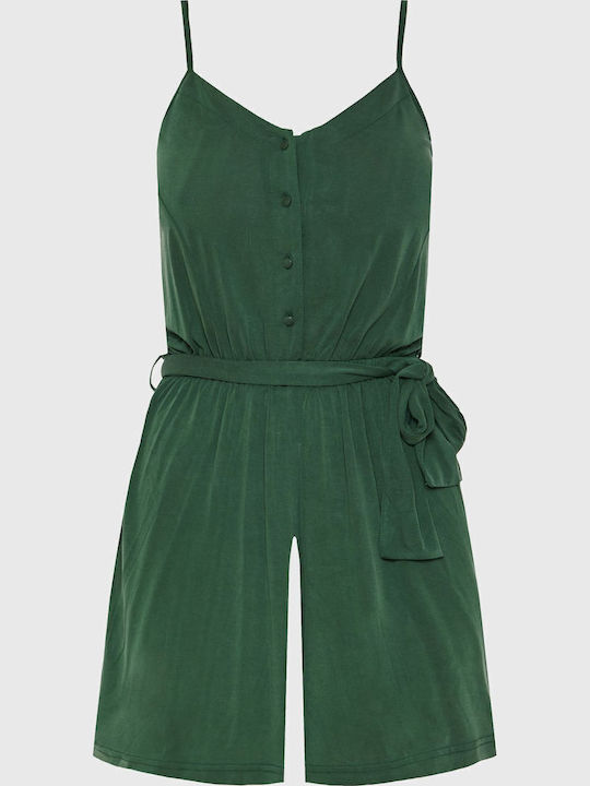 Women's One-piece Shorts Forest Green Khaki