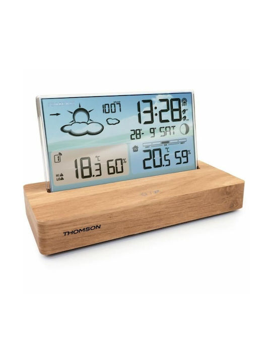 Thomson Thomson Tischuhr Holz mit Tischuhr Braun