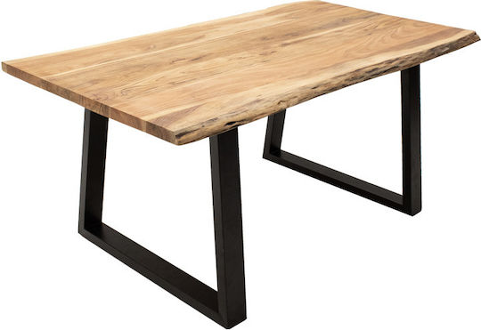 Miles Tisch Speisesaal aus Massivholz Natural Shade 140x80x76cm