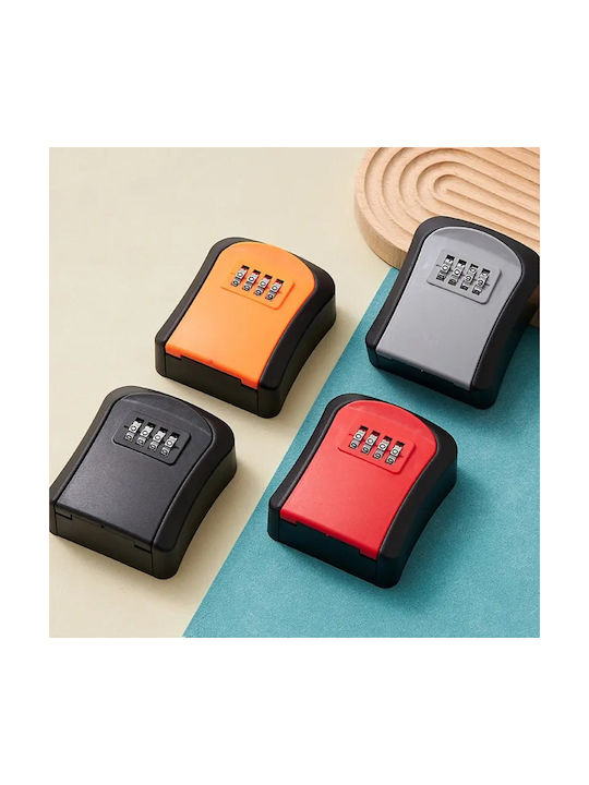 Panora Wall-Mounted Combination Key Holder Metallic with Combination Dial 9.4x7.9cm