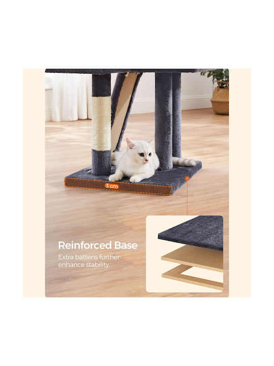 Feandrea Scratching Post Cat Trees Gray 4 levels