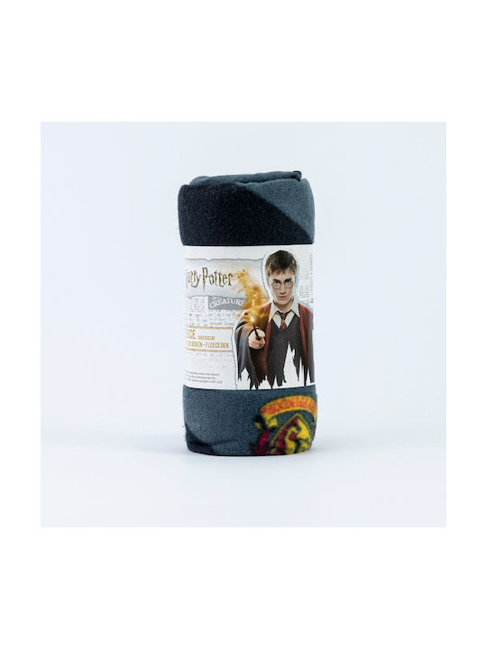 Borea Κουβέρτα Fleece Harry Potter Γκρι 100x150εκ.