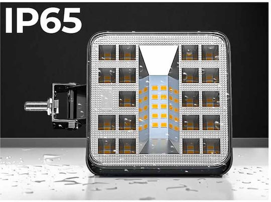 Προβολέας Εργασίας Τετράγωνος Mini 7-f 29 Led 9-40 Volt 90w 9000lm 6500k Lεdβαr-003 1 Τεμάχιο