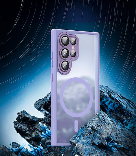 Samsung Galaxy S25 Ultra Magsafe Erbord Matte Case Purple + Screen Glass