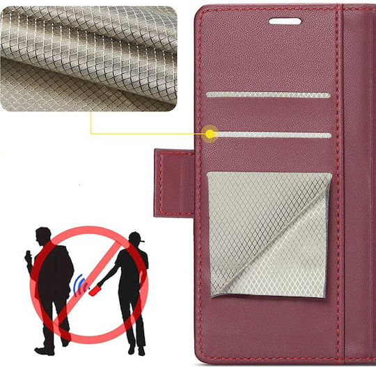 Case for Xiaomi Redmi Note 14 Pro+ 5G Xiaomi Poco X7 5G Xiaomi Redmi Note 14 Pro 5G Erbord Glossy Litchi Wallet Flip Red