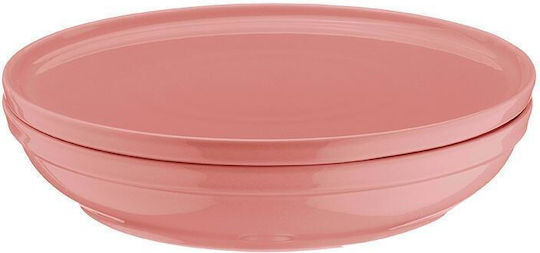Kutahya Porselen Geschirrset aus Porzellan Rosa 24Stück