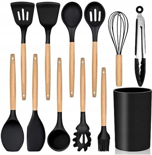 H&S Collection Set de Gătit din Silicon 12buc Bej