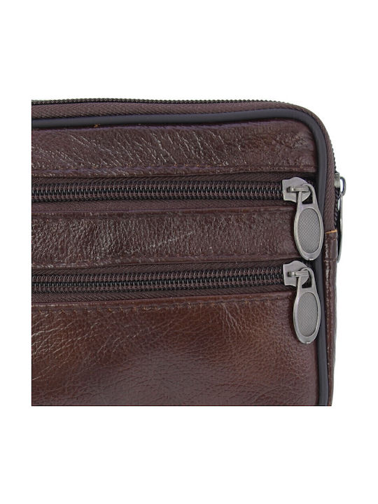 Leder Herrentasche Handtasche Braun