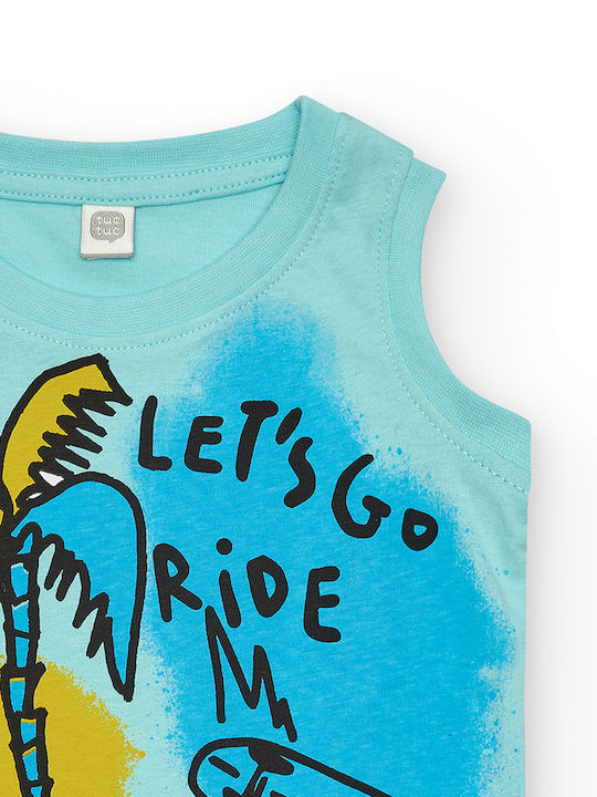 Kids' Shirt Sleeveless Light Blue