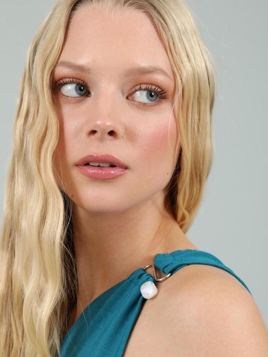 Mini Dress Petrol Blue