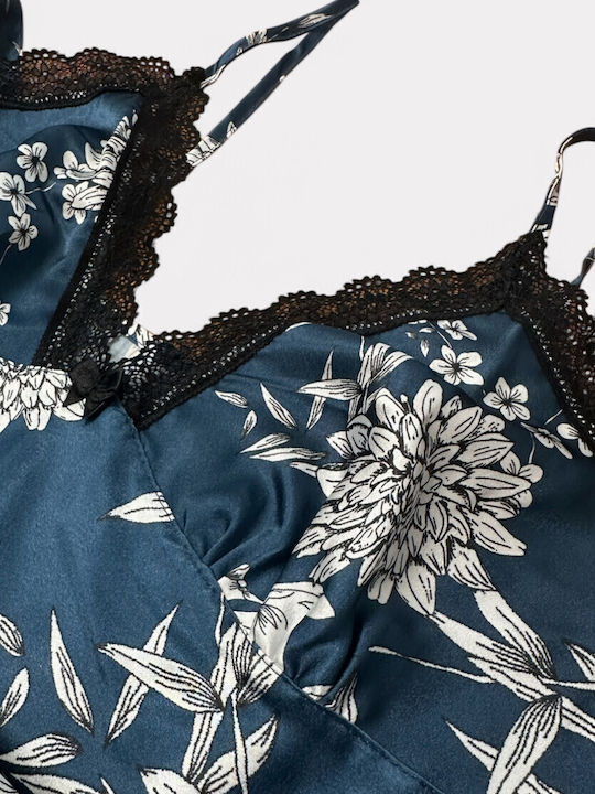 Moongirl Зимна Сатен Babydoll Blue Elegant