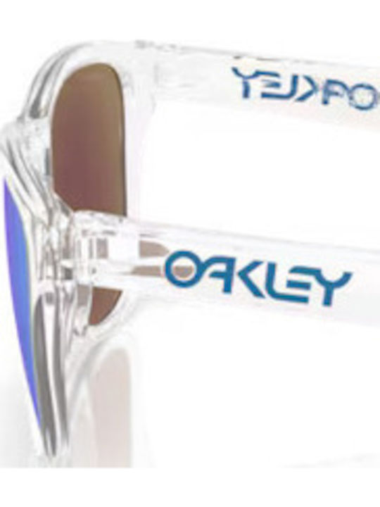 Oakley Frogskins S Γυαλιά Ηλίου Διάφανο με Κοκκάλινο Σκελετό