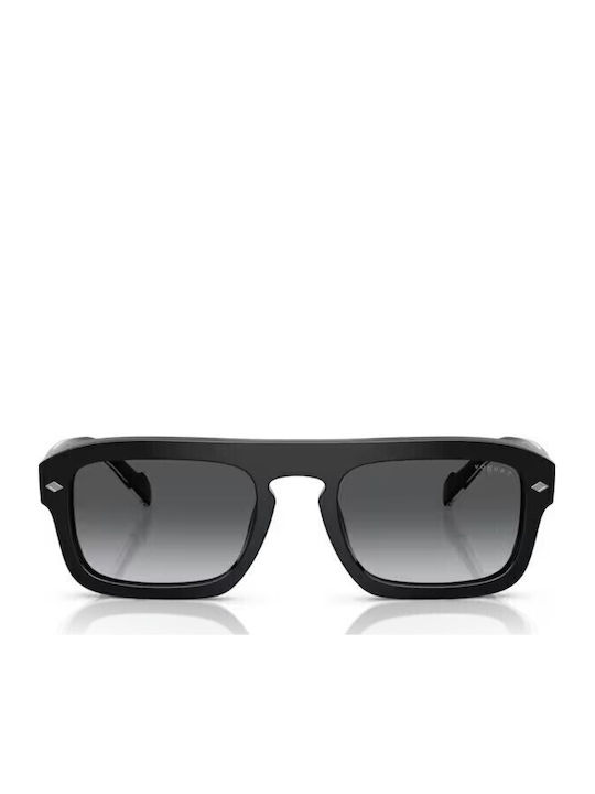 Vogue Men's Sunglasses with Black Plastic Frame and Gray Gradient Polarized Lens VO5620S W44/T3