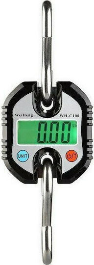 ACP Elektronisch Professionelle Hängewaage mit einer Wiegekapazität von 100kg und einer Unterteilung von 50gr