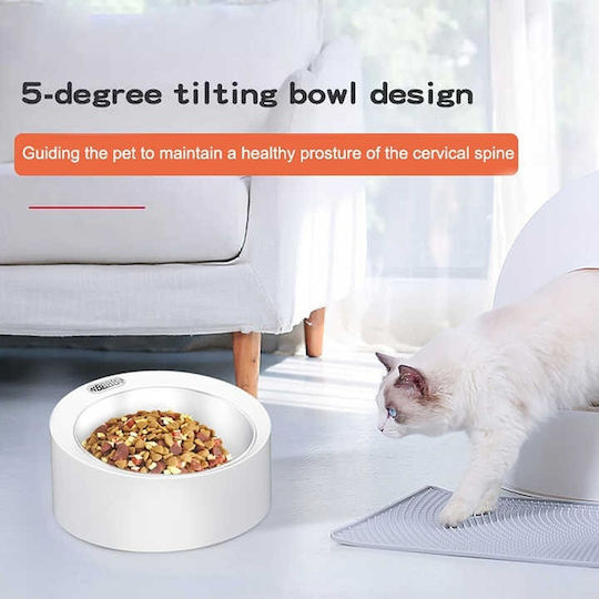 Stainless Steel Food Bowl for Dog & Cat 17cm with Scale