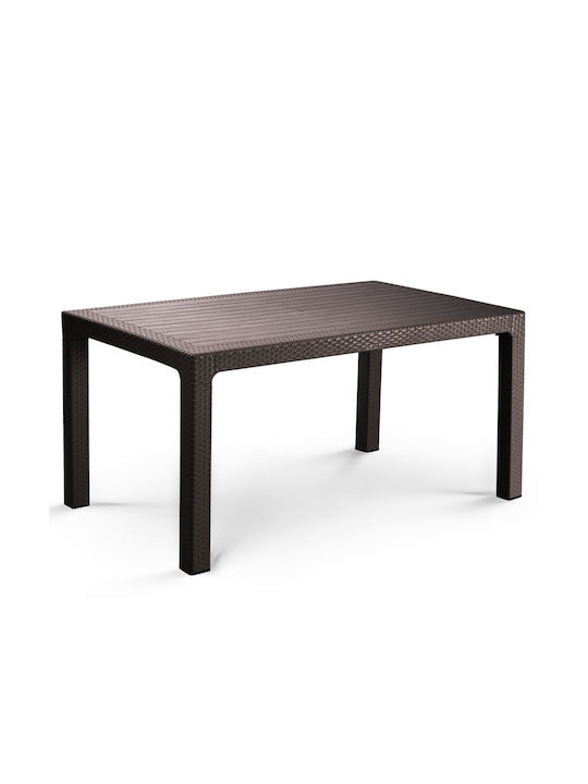 Set Sala De Mese Pentru Exterior Atlantis 5 Piese Maro