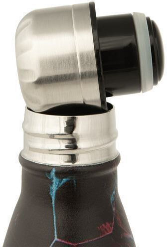 Polo Shapes Bottle Thermos Stainless Steel 500ml Blue-black