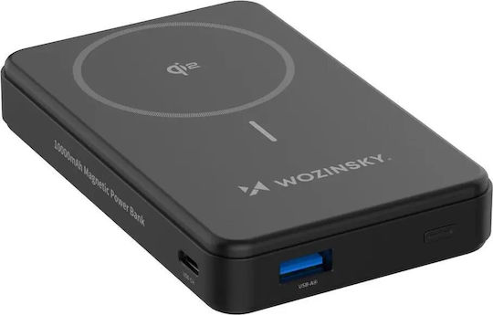 Wozinsky WLWP-10KA0Y3S Power Bank 10000mAh 22.5W με Θύρα USB-A και Θύρα USB-C Power Delivery Μαύρο