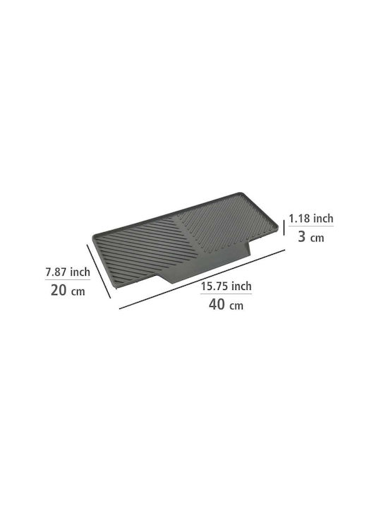 Wenko Drying Surface Inox Gray 20x40cm