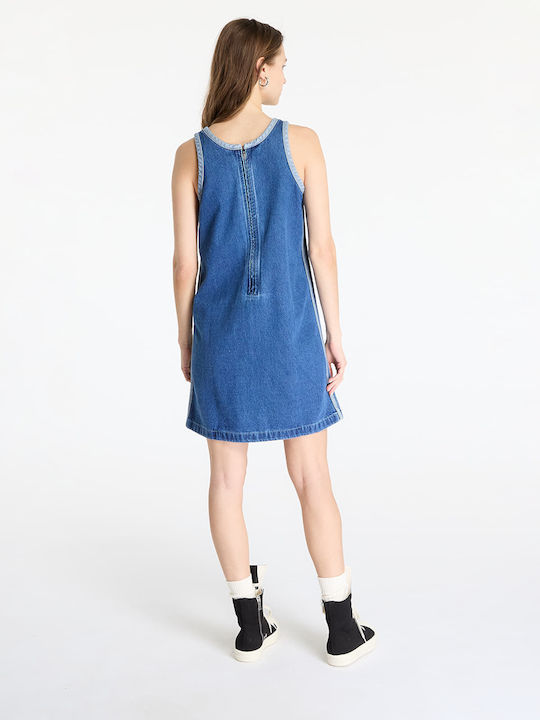 Adicolor Καλοκαιρινό Mini Φόρεμα Τζιν Blue/indigo Denim