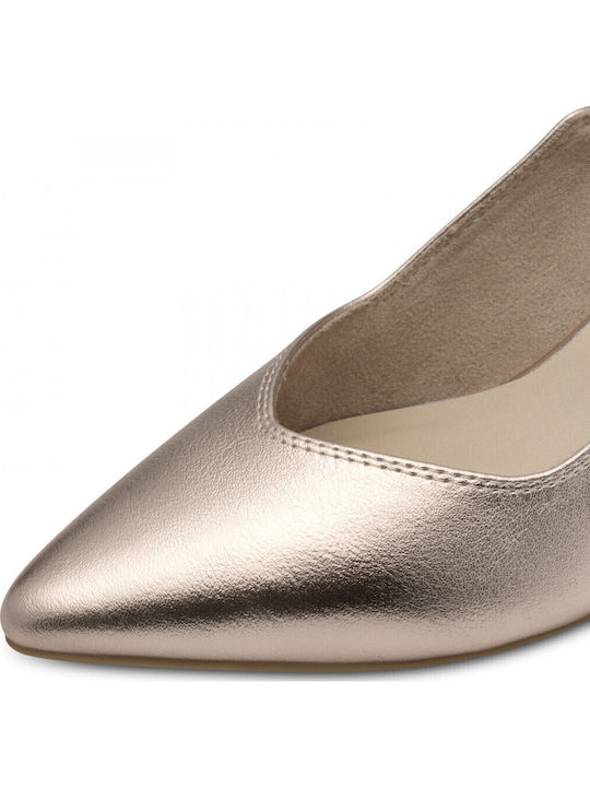Spitze Zehe Pumps Gold