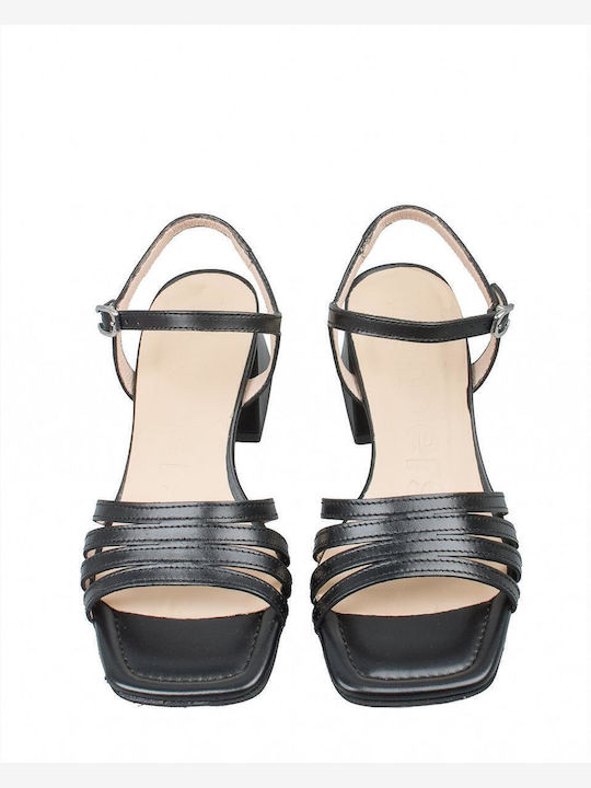 Leather Sandals Black