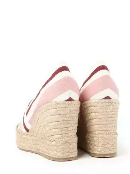 Women's Fabric Platform Espadrilles White