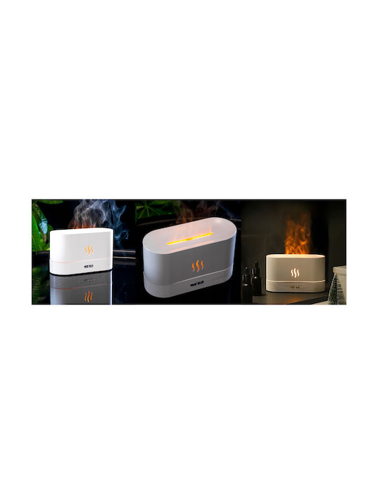 Led Συσκευή Αρωματοθεραπείας Humidifier Night Light Aroma Λευκή 180ml 122236846