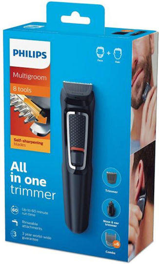 Philips Multigroom Series 3000 MG3730/15 Rechargeable Hair Clipper Black