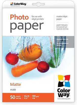 Colorway 190 G/m² 10x15 Matte Photo Paper
