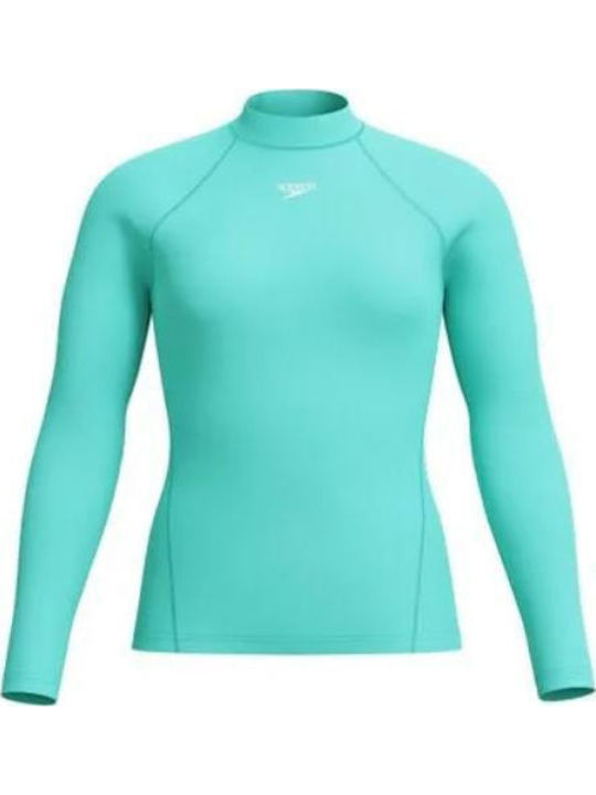 Speedo UPF 40+ Дамска Дълъг Ръкав Слънцезащитна Блуза Тюркоазенa