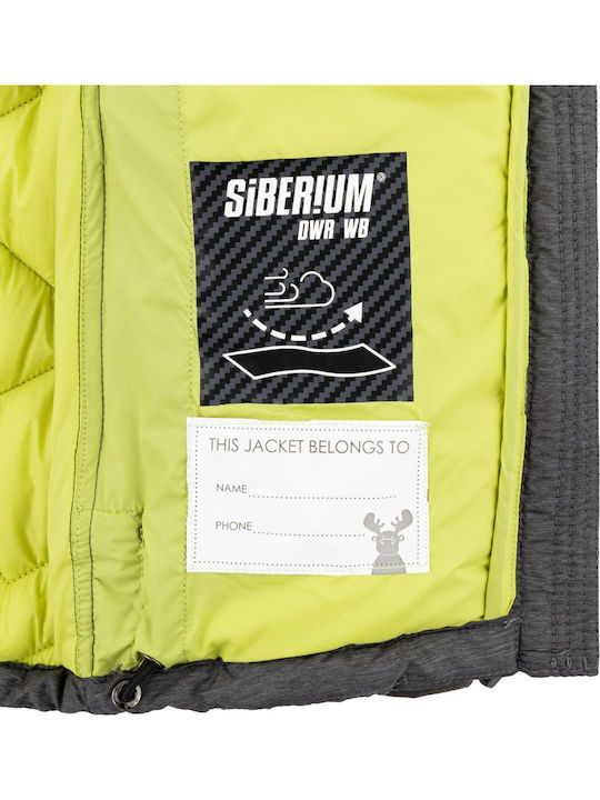 Kinder Freizeitjacke mit Kapuze Dark Grey