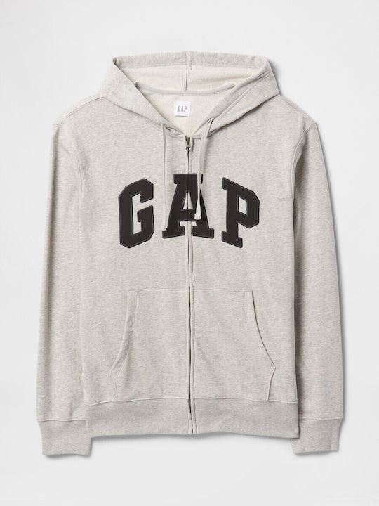 Sweatshirt with Hood Heather Gray