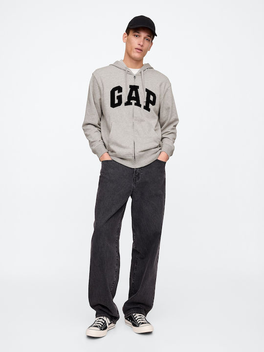 Sweatshirt with Hood Heather Gray