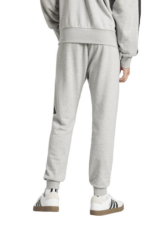 French Terry Pantaloni de trening cu Elastic Gray