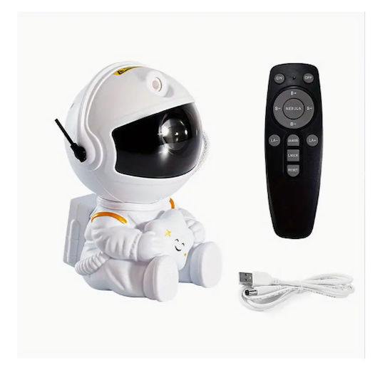 ACP Led Rotating Kids Projector Lamp with Star Projection White