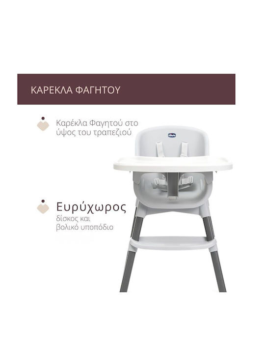 Chicco Zest Foldable Moon Gray Baby Highchair Chicco Zest Foldable Moon Gray Baby Highchair