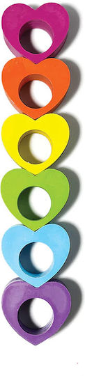 Ooly Heart Set de creioane colorate cu 6 culori