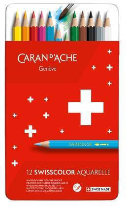 Caran D'ache Set de creioane colorate cu 12 culori