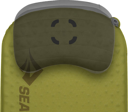 Sea to Summit Self Inflating Regular Green Self-Inflating Single Camping Sleeping Mat 75x Thickness 3.8cm in Green color