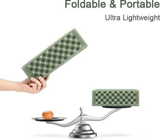Naturehike Αφρώδες Μονό Υπόστρωμα Camping 40.5x30.5cm Πάχους 1.5cm Χακί