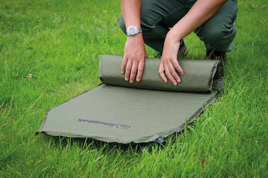 Snugpak XL Self Inflating Mat Самонадуване Единично Подложка за къмпинг 195x62см С дебелина 5см в Каки цвят
