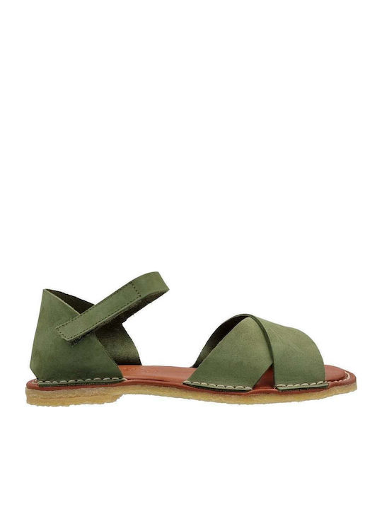 Sandale Casual Damă Din Piele Verde