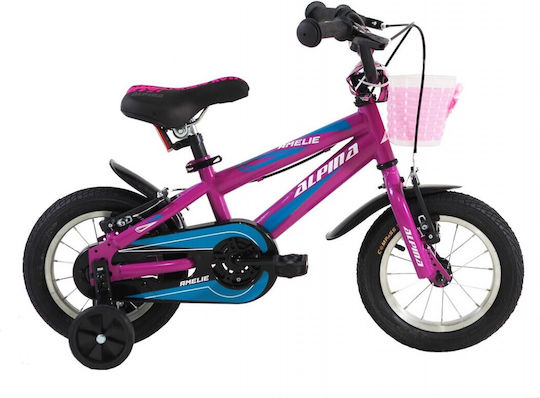Alpina Amelie 12" Παιδικό Ποδήλατo BMX Μωβ